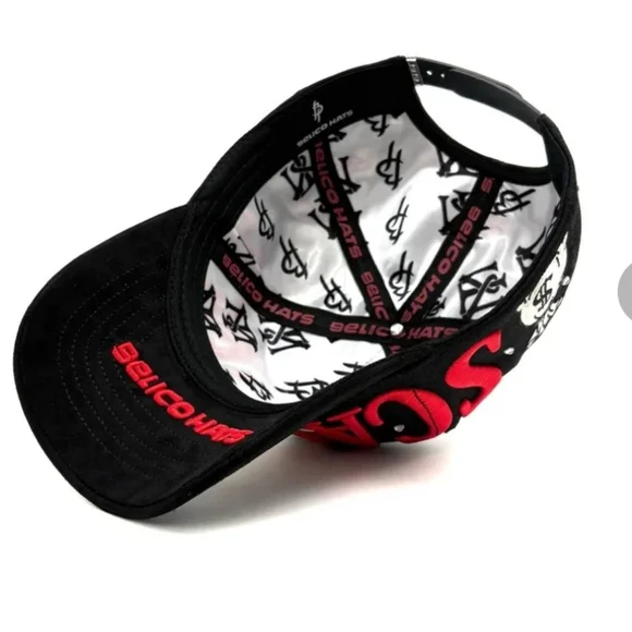 Black and Red Graphic Cap - Picture 5 of 5